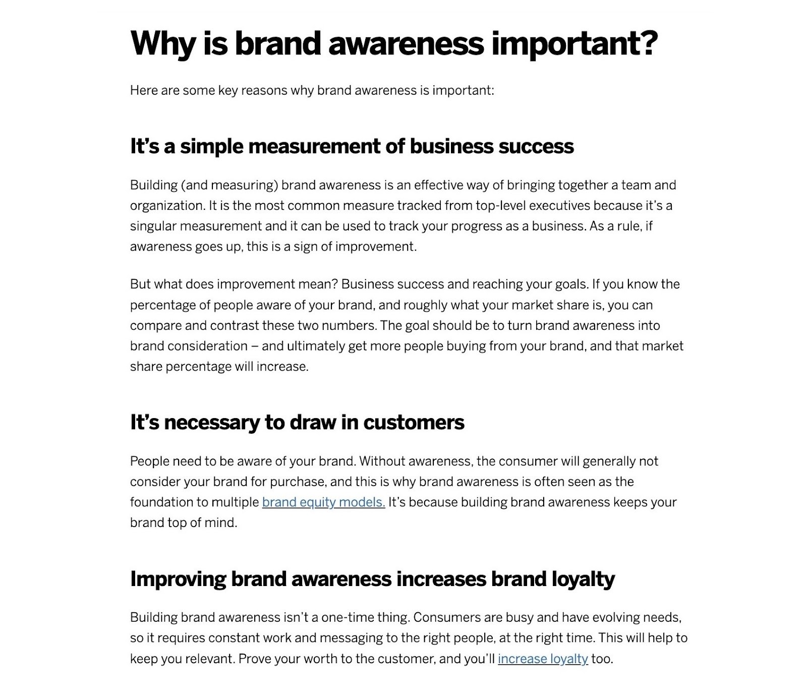 Page layout on a pillar page by Qualtrics with clear questions as headings followed by straightforward but detailed answers.