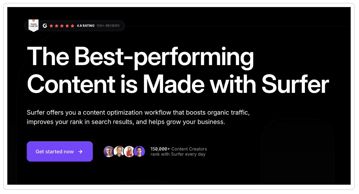 Surfer: An advanced AI SEO tool