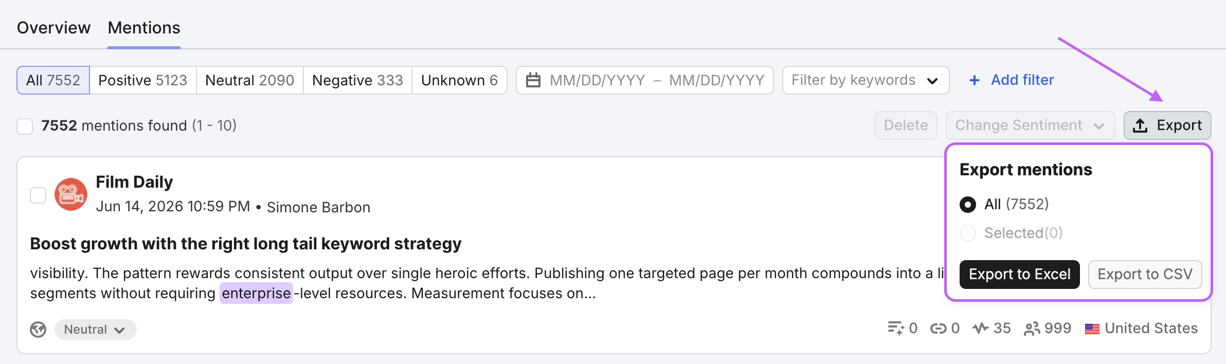 How to manage and share your media monitoring results image 8