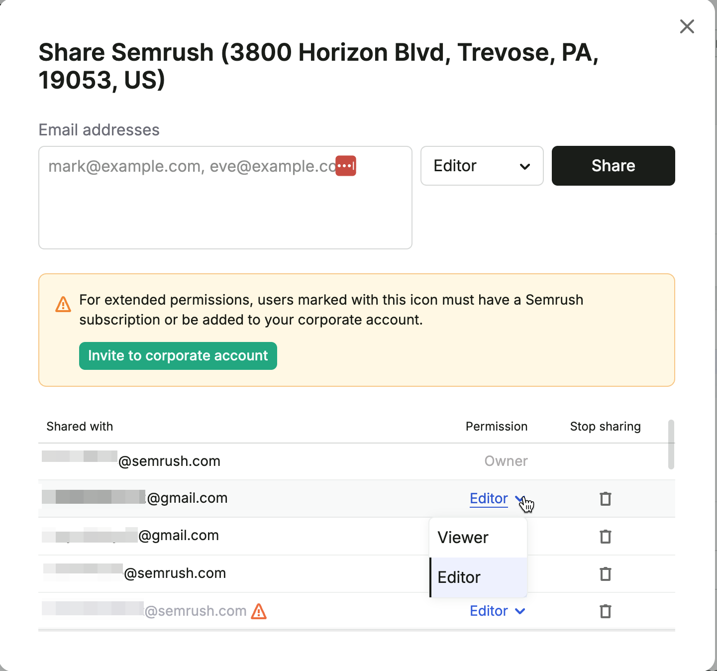How To Share a Location in Semrush Local Tools image 5